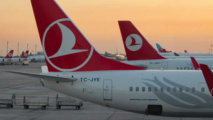 Рейс компании Turkish Airlines в Стамбул не может вылететь из Внуково с двух часов ночи